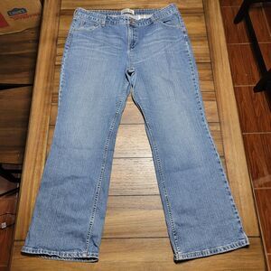Levi Strauss Signature Mid Rise Bootcut Reg Blue Denim - Size Misses 18 Medium